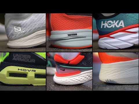 Видео: Сравнение 32 МЕЖПОДОШВ. NIKE vs ADIDAS vs ASICS vs HOKA vs SAUCONY