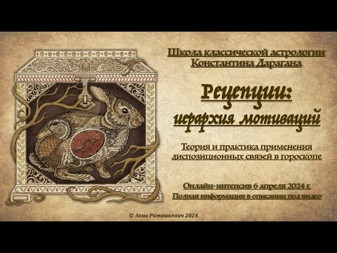 Видео: Рецепции: иерархия мотиваций в гороскопе