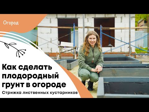 Видео: Как сделать плодородный грунт в огороде | Стрижка лиственных кустарников