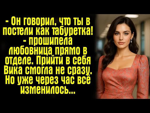 Видео: — Он говорил, что ты в постели как табуретка! — прошипела любовница прямо в отделе. Прийти в себя...