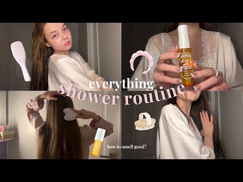 Видео: my *everything* shower routine🛁🫧🎀~мой уход за лицом, волосами, телом