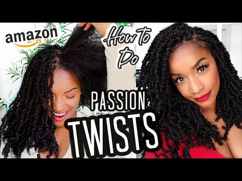 Видео: Как легко делать «Passion Twists» | Весенние твисты для начинающих! #SaveYourEdges
