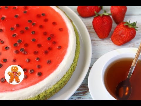 Видео: Торт Пирог Арбуз ✧ Watermelon Cake (English Subtitles)