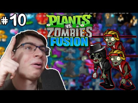 Видео: #10 Новые зомби-танцоры и штангисты не пробрались! | Прохождение Plants vs Zombies Fusion Edition