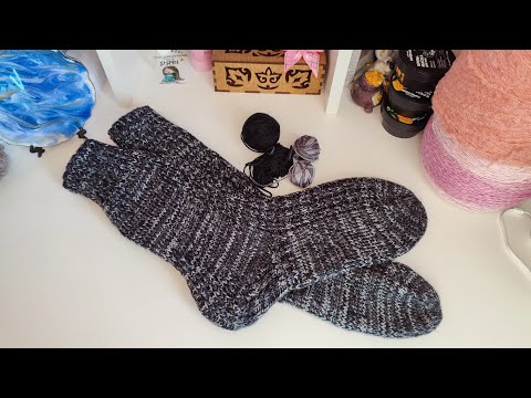 Видео: Мужские носки на 43-44 размер на любой подъем стопы/ круглая пятка стронг