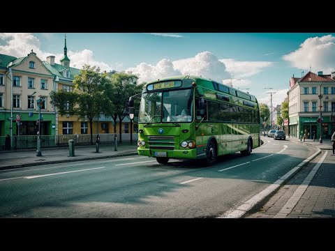 Видео: Таллин Маршрут 44 Автобуса [P. Pinna - Hobujaama]