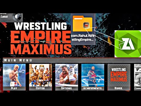 Видео: «Wrestling Empire Maximus: Файл данных не отображается, решение | Пошаговое руководство ZArchiver»