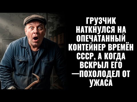 Видео: Грузчик наткнулся на опечатанный контейнер времён СССР, а когда вскрыл его —похолодел от ужаса