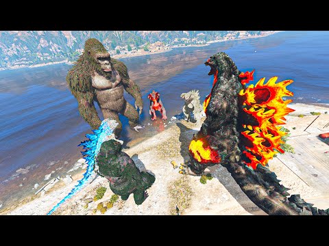 Видео: КИНГ КОНГПЕН ГОДЗИЛЛАЛАР СКИБИДИЛЕРГЕ ҚАРСЫ АРМИЯ ЖИНАДЫ (GTA V)