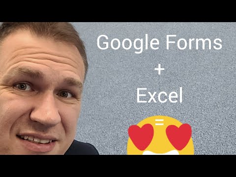 Видео: Как подружить Google Forms и Excel для анкетирования