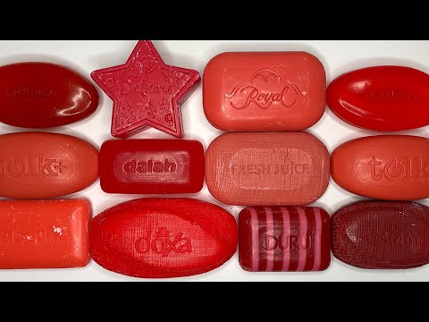 Видео: Red Soap set. Soap Cutting ASMR. Relaxing Sounds. Satisfying ASMR Video. Asmr soap. Асмр мыло