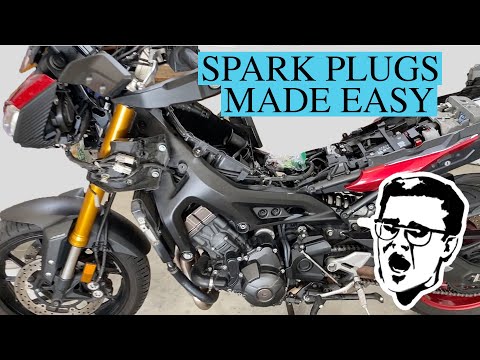 Видео: Замена свечей зажигания FJ09/Tracer — Yamaha MT09 FZ09