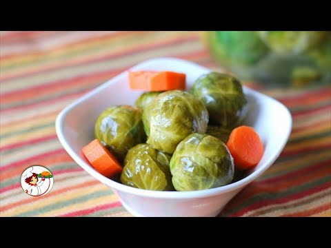 Видео: Маринованная брюссельская капуста. Очень вкусно и красиво.