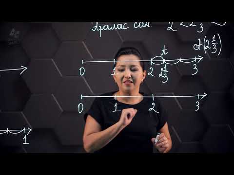 Видео: Жай бөлшектер мен аралас сандарды координаталық сәуледе кескіндеу. 5 сынып.