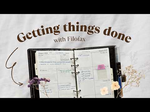 Видео: Настройка функционального планировщика с использованием GTD в Filofax Personal Holborn