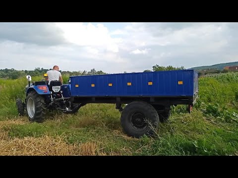 Видео: Причіп до трактора міні трактора за три дні, на ресорах...Огляд