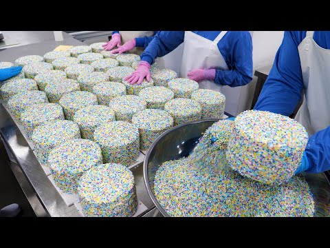 Видео: 100миллионов просмотров? корейская лучшая фабрика тортов массового производства top4 - Корейская еда