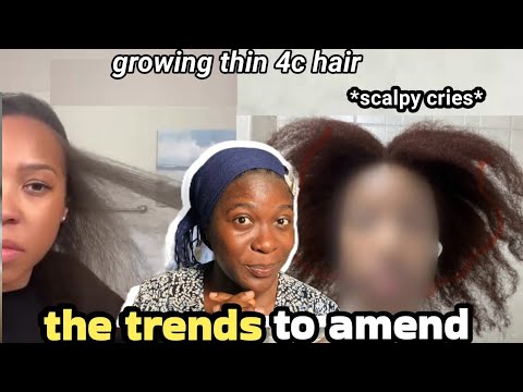 Видео: усталость от отращивания тонких волос 4c с реальными результатами