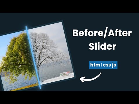 Видео: Слайдер до/после на JavaScript