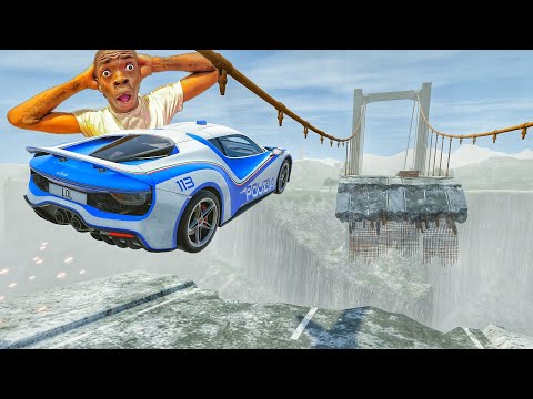Видео: МАШИНЫ ПРОТИВ СЛОМАННОГО МОСТА 😱 #4 - [BeamNG.Drive]