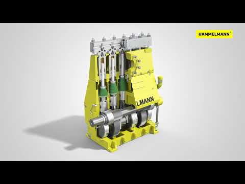 Видео: Плунжерный насос высокого давления Hammelmann / Hammelmann high pressure plunger pump.