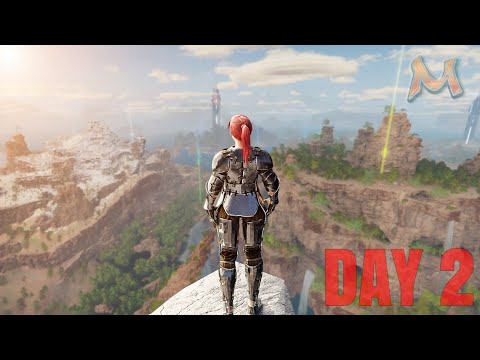 Видео: 2-й день строительства в пещере на утёсе секвойи — MESA 3MAN — ARK: Survival Evolved