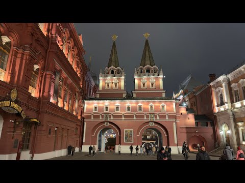 Видео: Москва Красная площадь/ Большой театр/ Цветной Бульвар/ Охотный Ряд/ Moscow Online/ 4K Video