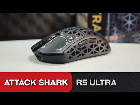 Видео: Обзор Attack Shark R5 Ultra. Карбон, но не им мышь хороша..