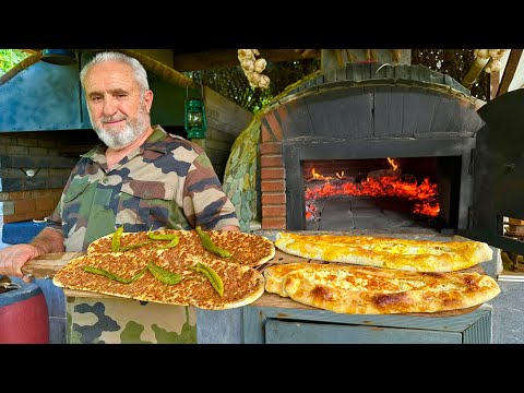Видео: СПЕЦИАЛЬНЫЙ ГИГАНТСКИЙ ЛАХМАКУН ⭕ одно из самых популярных турецких блюд 🇹🇷 деревенская еда