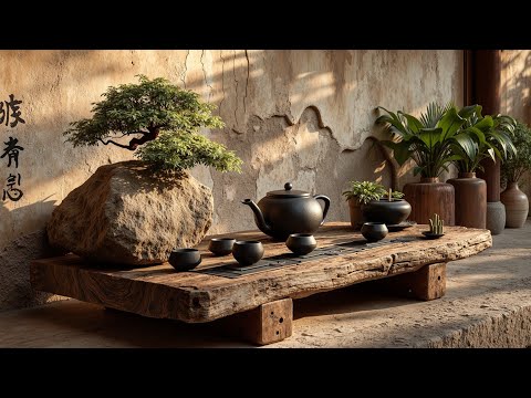 Видео: Чай в Саду 🌿 Нежные Зен Звуки и Расслабляющие Китайские Инструментальные Мелодии для Релакса