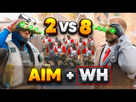 Видео: Мы в 2 с ВХ и Аимом Против 8 Фейсит Игроков с 10 LVL (CS2) ft. Tweek