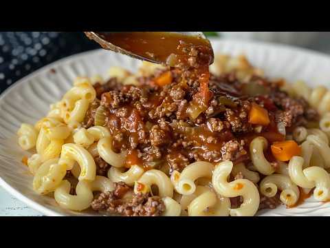 Видео: Простой рецепт пасты с говяжьим фаршем за 5 минут! Итальянская тётя раскрыла мне секрет!