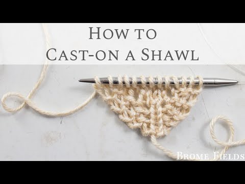 Видео: Как набрать петли для треугольной шали