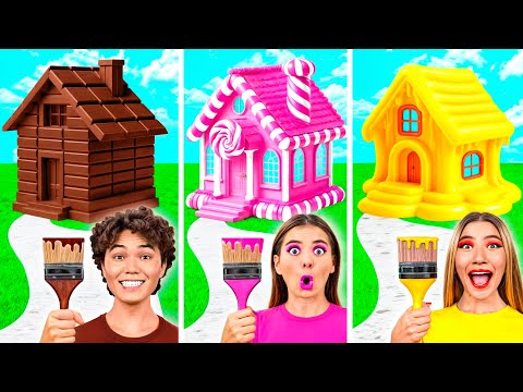 Видео: Домики Одного Цвета Челлендж | Умные Гаджеты или Лайфхаки от GoFun Challenge