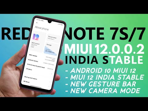 Видео: MIUI 12.0.2.0 ГЛОБАЛКА НА REDMI NOTE 7 - ОБЗОР. ОТЛИЧНАЯ ПРОШИВКА