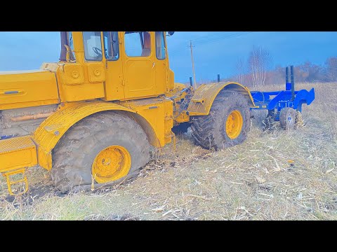 Видео: Выехал с чизелем . Пробил 2 колеса😢😢😢.