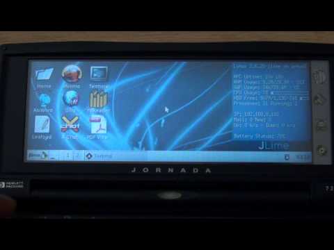 Видео: JLime - Linux на вашем HP Jornada