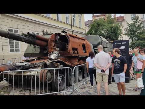 Видео: Виставка російської військової техніки,знищеної ЗСУ.