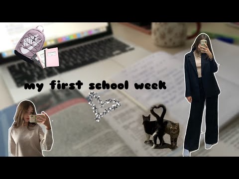 Видео: Первая учебная неделя в 10 классе||подготовка к ЕГЭ||grwm||my first school week 🖇️🎀