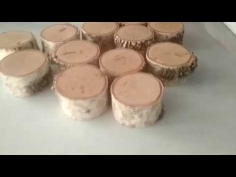 Видео: Сушка березовых спилов в микроволновке.// Drying birch cuts in the microwave.