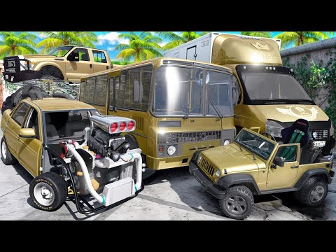Видео: УГНАЛ КУЧУ ЗОЛОТЫХ ЧИТ ТАЧЕК В GTA 5! БИТВА ВОРОВ В ГТА 5 ОНЛАЙН!