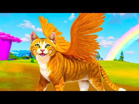 Видео: Симулятор Летающей Кошки #13 Flying Wild Cat Care Sim 3D на пурумчата