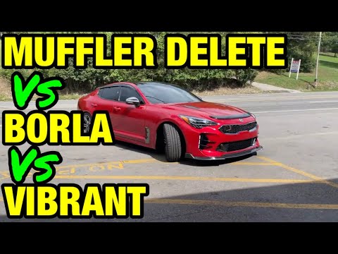 Видео: Kia Stinger GT 3.3L V6 Turbo: удаление глушителя против Vibrant против Borla!