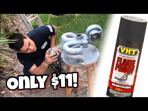 Видео: Самый дешёвый способ нанесения керамического покрытия на выхлопные компоненты! ($11 против $100++)
