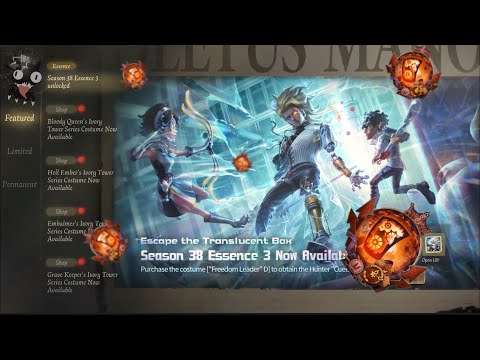Видео: Открытие сфер 38 сезона Identity V - IDV Conclusions