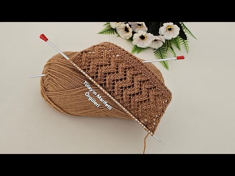 Видео: Элегантный и простой 🧶 Узор для вязания жилета, шали, кардигана, блузки