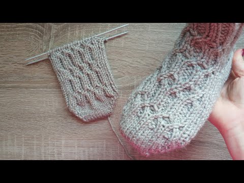 Видео: Носочки с красивым мыском без единого шва. Подробно на любой размер.