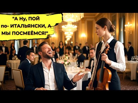 Видео: Миллионер УНИЗИЛ её - «ПОЙ по-ИТАЛЬЯНСКИ». Но ответ лишил его слов