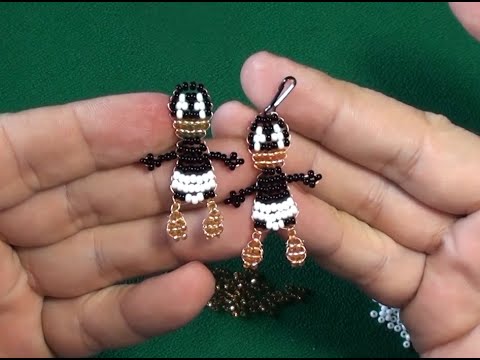 Видео: Даффи Дак из бисера параллельным плетением