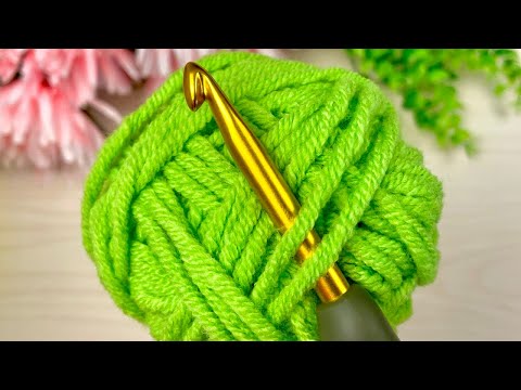 Видео: Удивительно! Уникальный и простой узор крючком для начинающих! Симпатичная вязка крючком для пледа